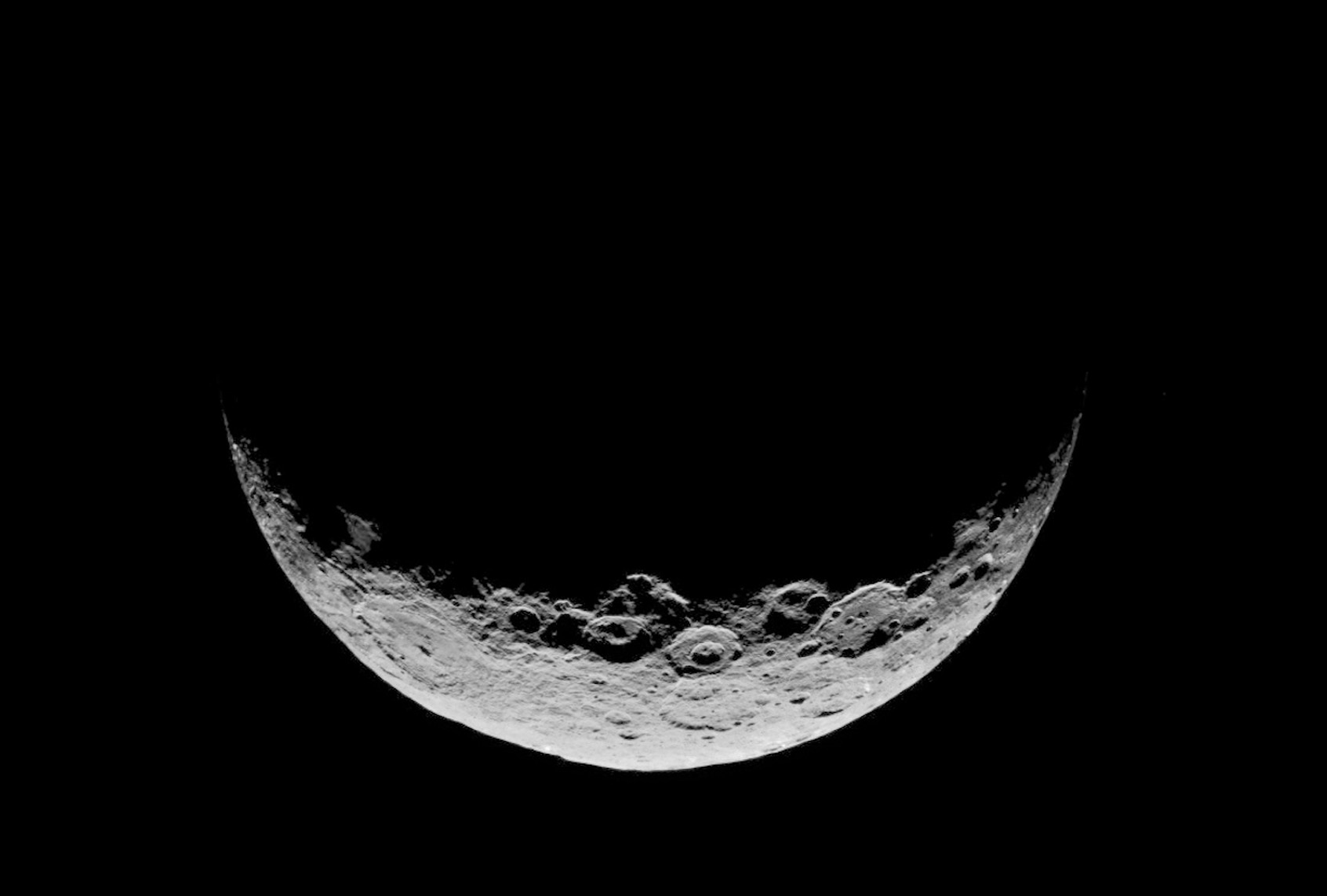 NASA’s Dawn spacecraft took this image of Ceres’ south polar region on May 17, 2017. (NASA/JPL-Caltech/UCLA/MPS/DLR/IDA)