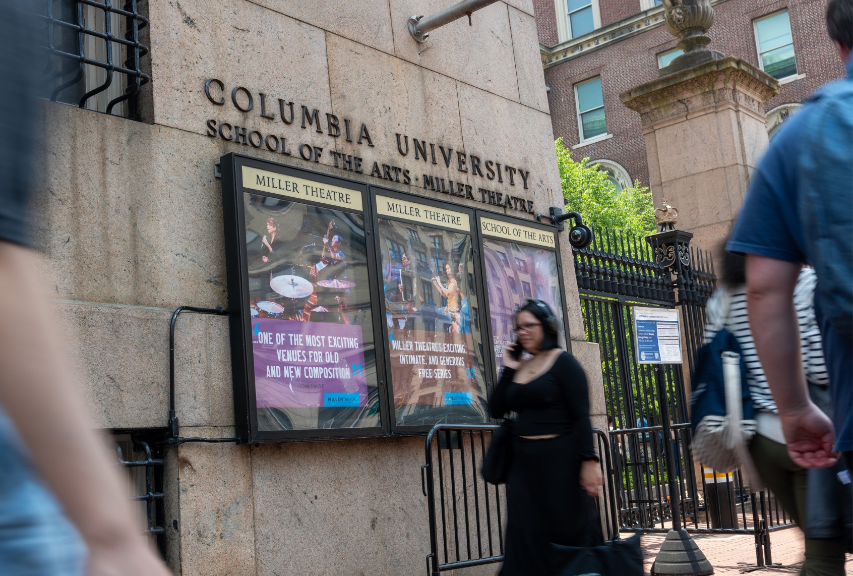 Pedestrians walk by Columbia University in Upper Manhattan on June 05, 2025 in New York City. (Spencer Platt/Getty Images)