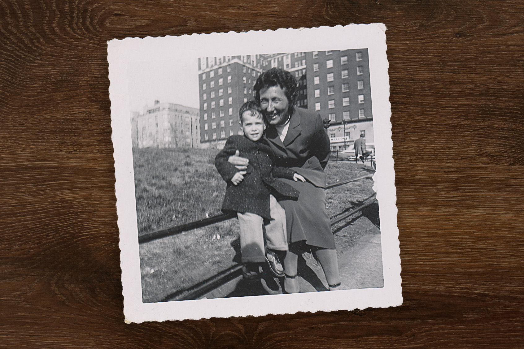 The author with his grandmother, Gertrude Sheft. (Photo courtesy Bob Brody)