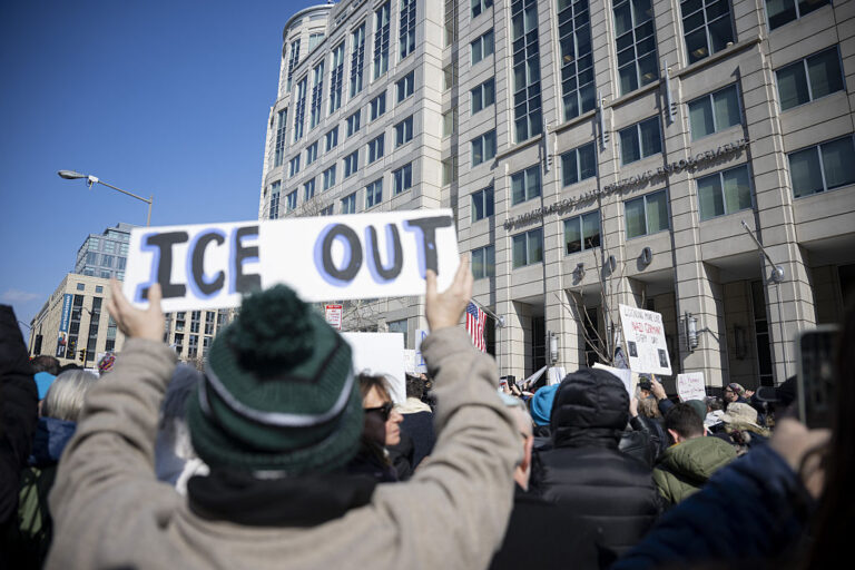 ICE arrested a Nashville journalist for speaking Spanish during her reporting of an ICE protest. ICE says she's "illegal," but her attorney says she's working towards asylum and married to a US citizen. (Anadolu / Getty Images)