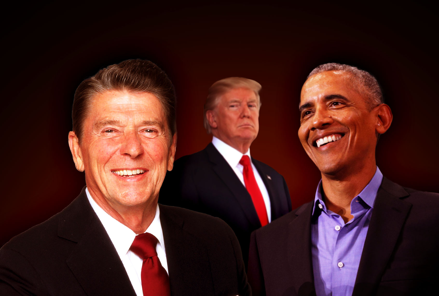 Ronald Reagan, Barack Obama and Donald Trump (Photo illustration by Salon/Getty Images)