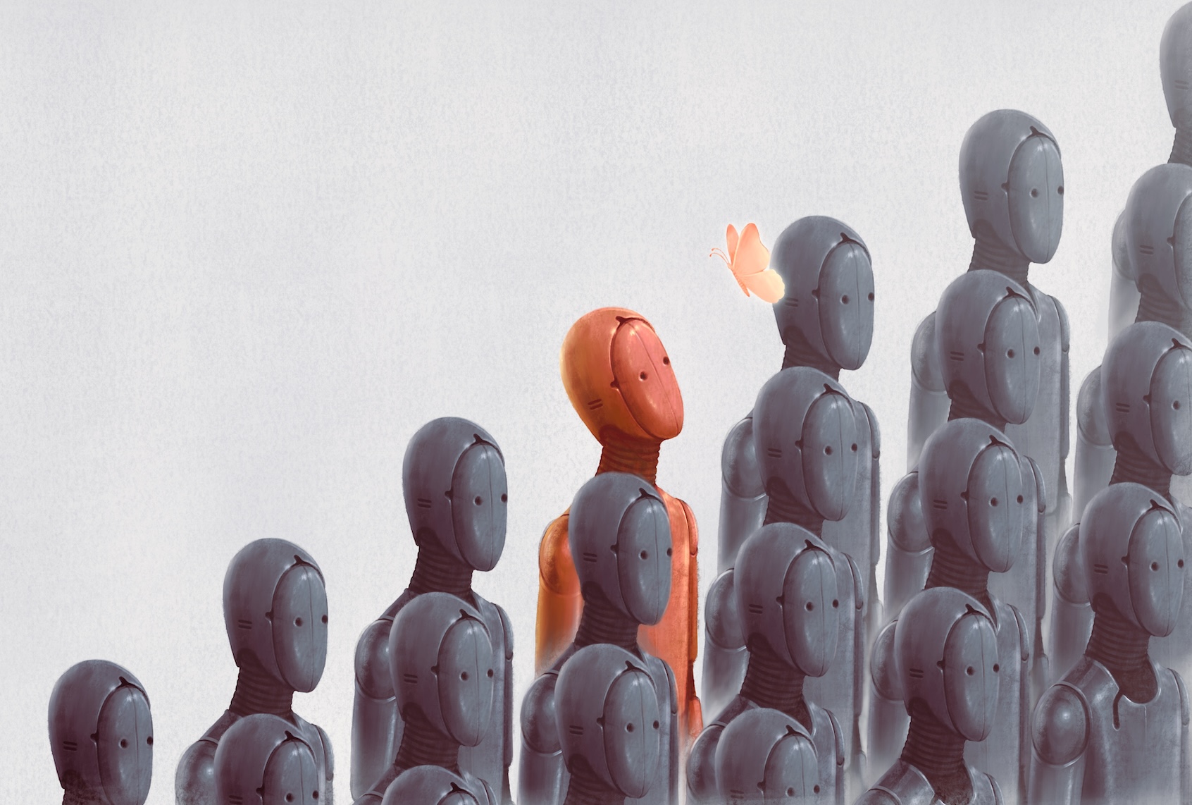 Art of robot, freedom and hope. (Getty Images / Jorm Sangsorn)