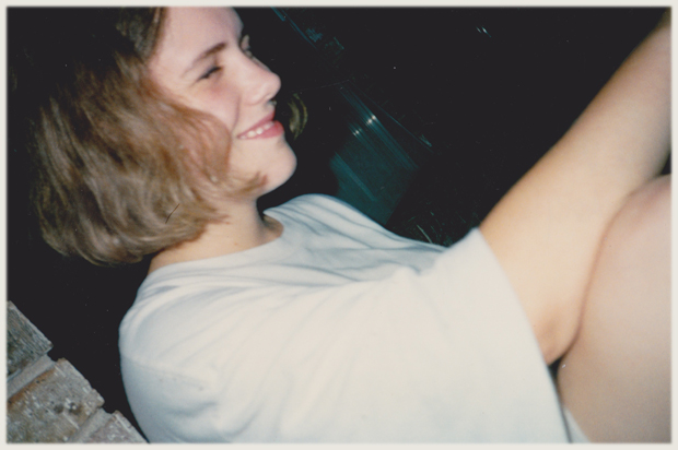 A photo of the author in college