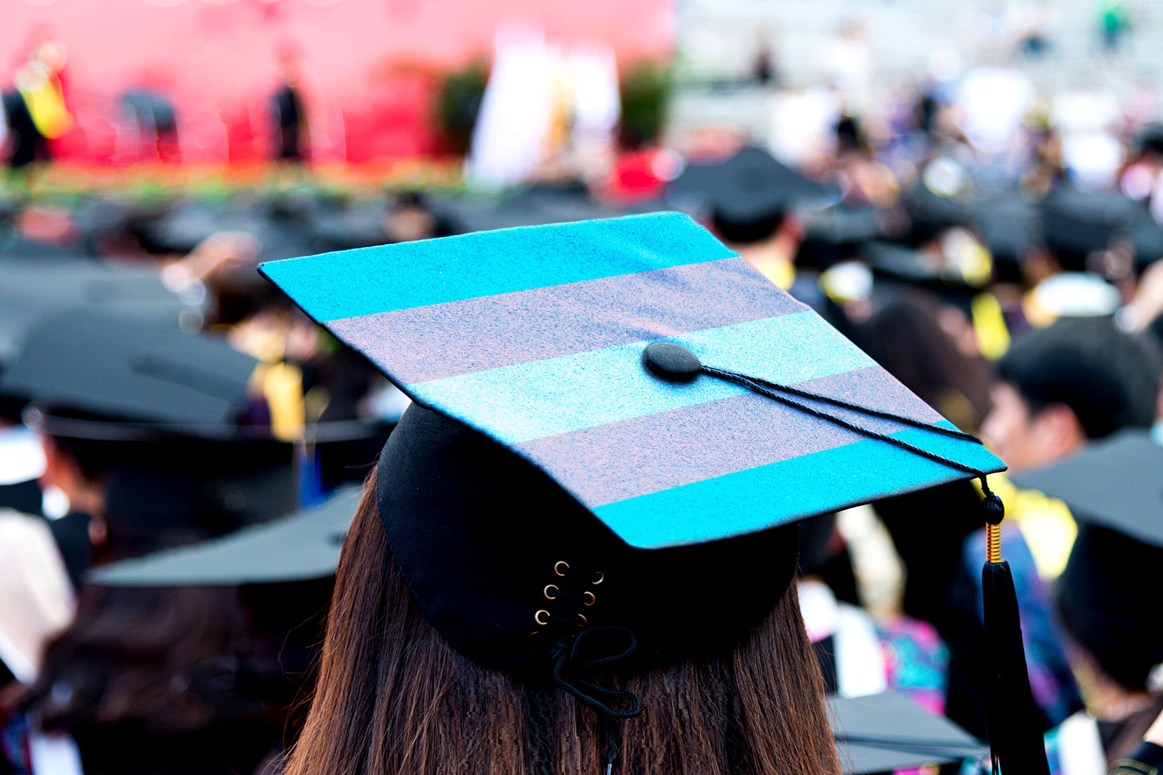 Transgender Flag Graduation Cap (Photo illustration by Salon/Getty Images)