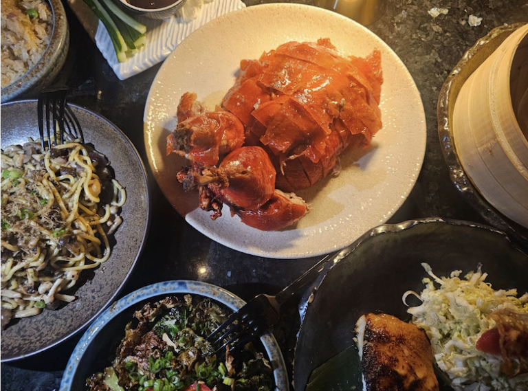 Peking duck and other entrees at Komodo (Chaya Milchtein )